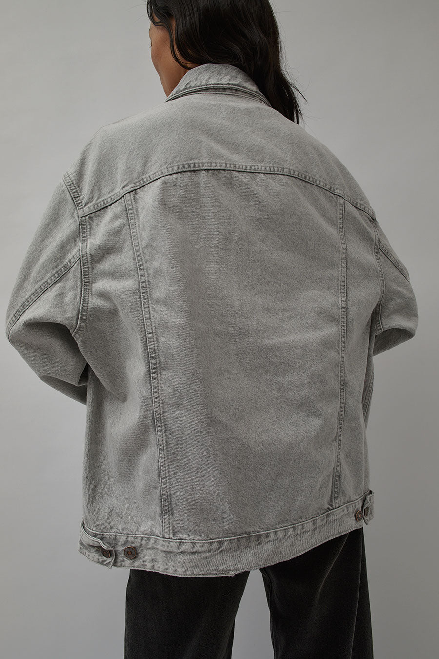 Buy Jack & Jones Men Charcoal Grey Solid Denim Jacket - Jackets for Men  1069408 | Myntra